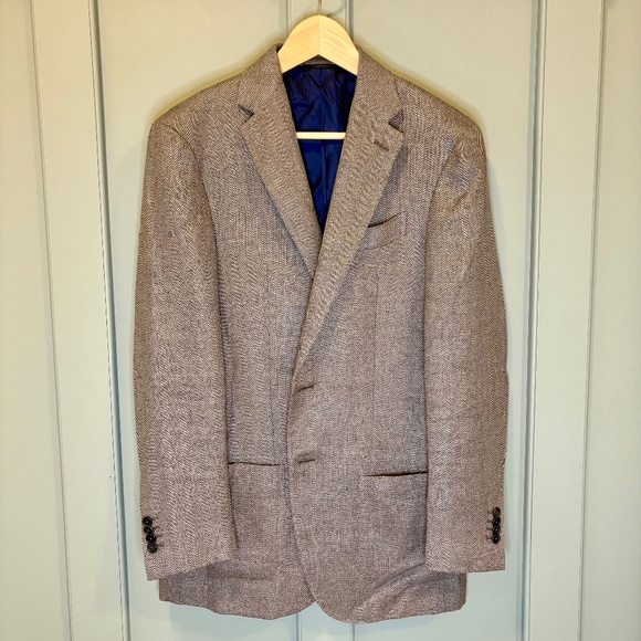 Sid Mashburn Other - Sid Mashburn Kincaid No. 2 Sz 38R Linen/Wool Brown/Gray Sport Coat Made in Italy